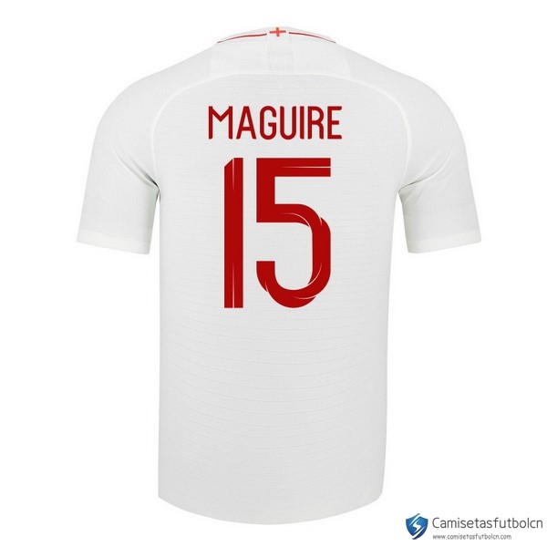 Camiseta Seleccion Inglaterra Primera equipo Maguire 2018 Blanco